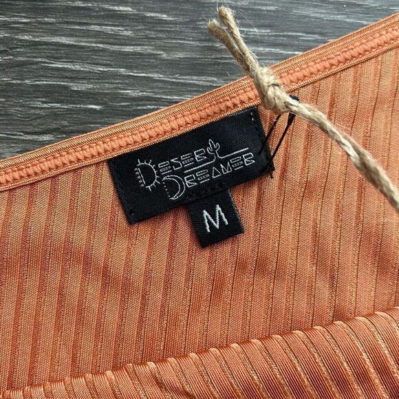 NWT Urban Outfitters Desert Dreamer Ribbed Orange Lemon Lime One Piece Medium - Picture 4 of 6